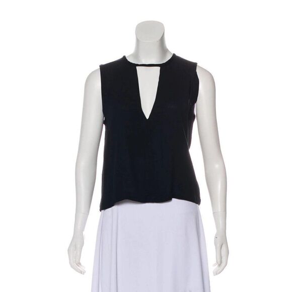 A.L.C. Navy Keyhole Tank Top - Picture 1 of 3